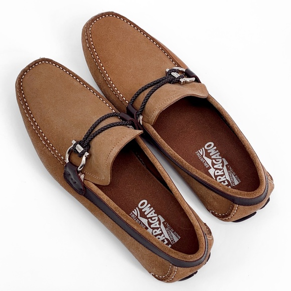 ⚡️SOLD! SALVATORE FERRAGAMO Brown Sahara Moccasins - Picture 2 of 8